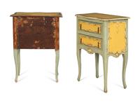 A Pair of Italian Polychrome-Painted Commodini