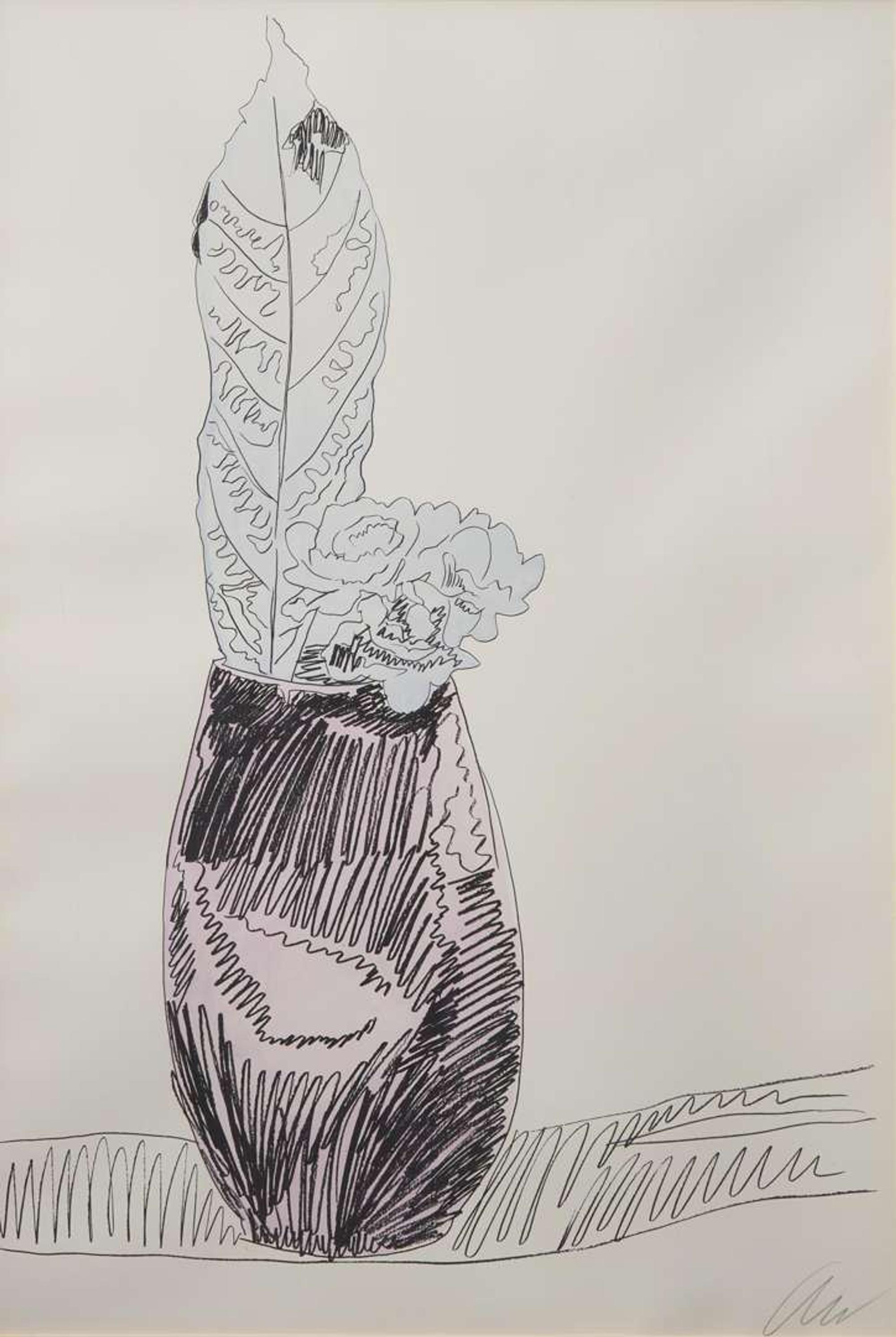 Andy Warhol (American, 1928-1987) - Flowers (Hand-Colored)