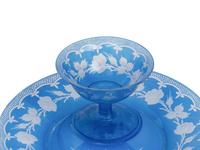 An Etched Glass Dessert Service
