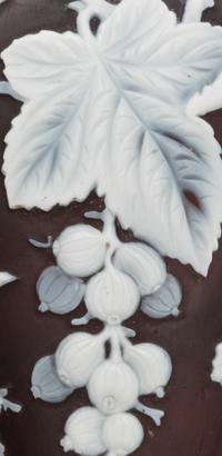 A Thomas Webb and Sons Silver-Mounted Cameo Glass Scent Bottle