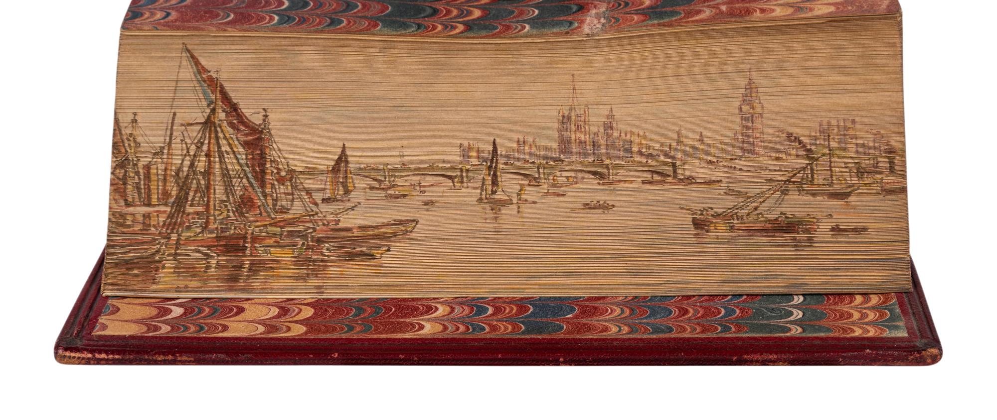 [BINDINGS -- FORE-EDGE PAINTINGS]. SOUTHEY, Robert (1774-1843). Poetical Works . London: Longman, Brown, Green, and Longmans, 1848-1853.