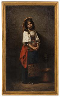 L'Italienne (At the Fountain) , 1875