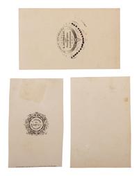 [CIVIL WAR]. A group of 3 CDVs of Union General Nathaniel P. Banks, his staff, and family.