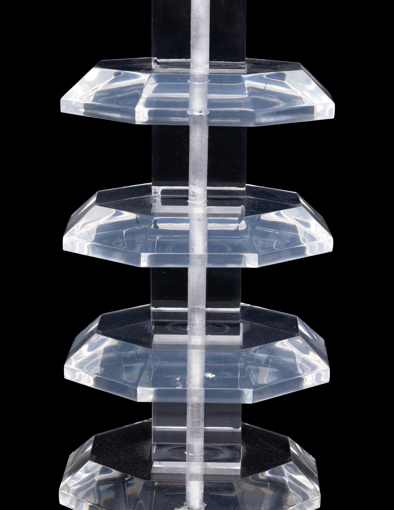 A Pair of Contemporary Acrylic Table Lamps