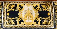 A North European Painted and Parcel Gilt Settee