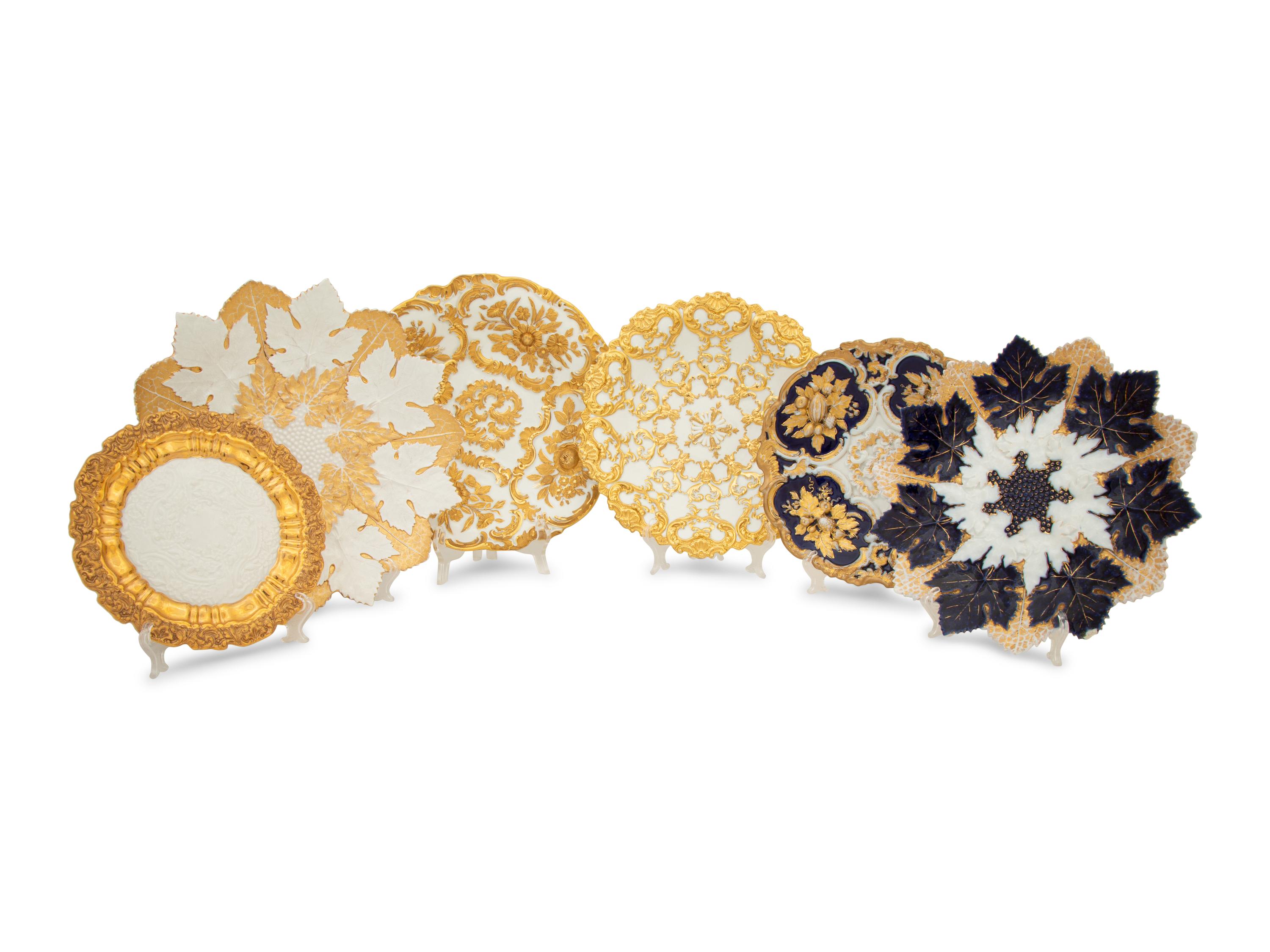 Six Meissen Porcelain Cabinet Plates — 19TH/20TH CENTURY