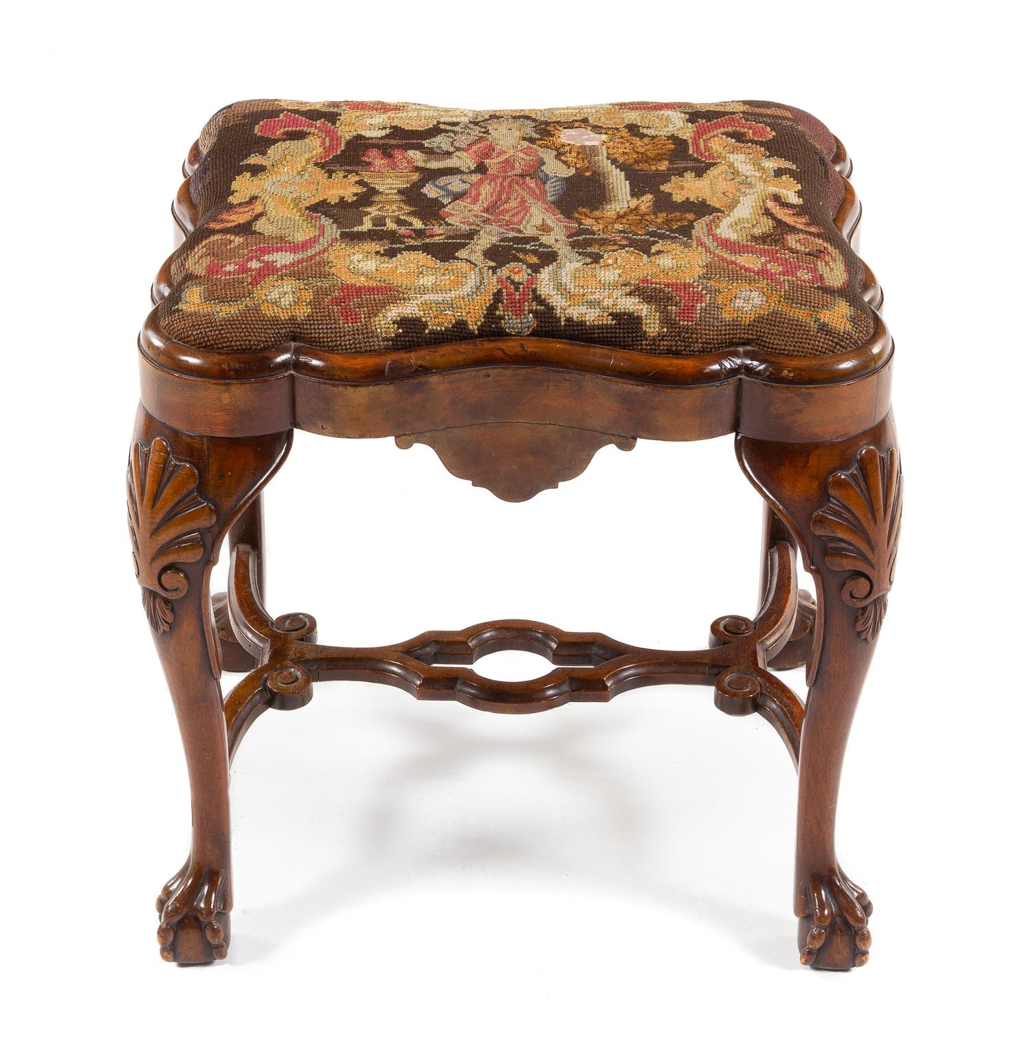 A George III Mahogany Stool Height 21 1/2 inches. — LATE 18TH CENTURY