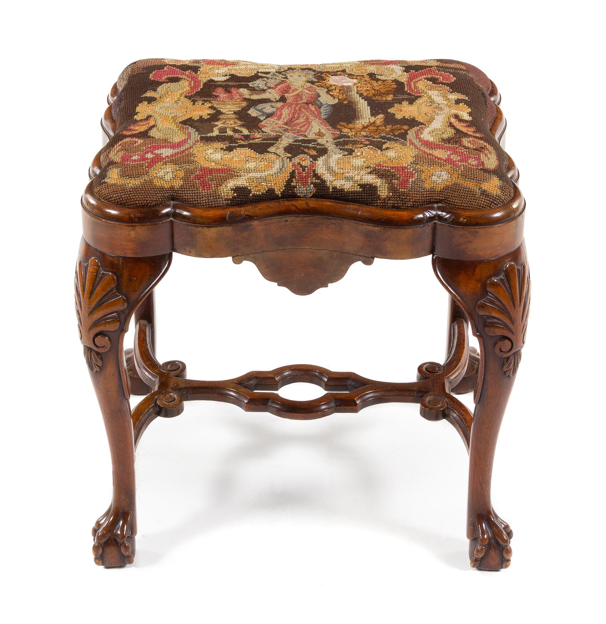 A George III Mahogany Stool Height 21 1/2 inches. — LATE 18TH CENTURY