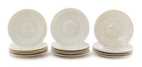 A Set of Belleek Christmas Plates Diameter 9 inches. — SIXTH AND SEVENTH GREEN MARKS (1965-1993)