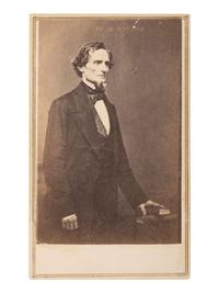 [DAVIS, Jefferson (1808-1889)]. 3 CDVs of Jefferson DAVIS, Varina DAVIS, and Alexander H. Stephens.