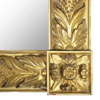 A Classical Carved and Giltwood Overmantel Mirror