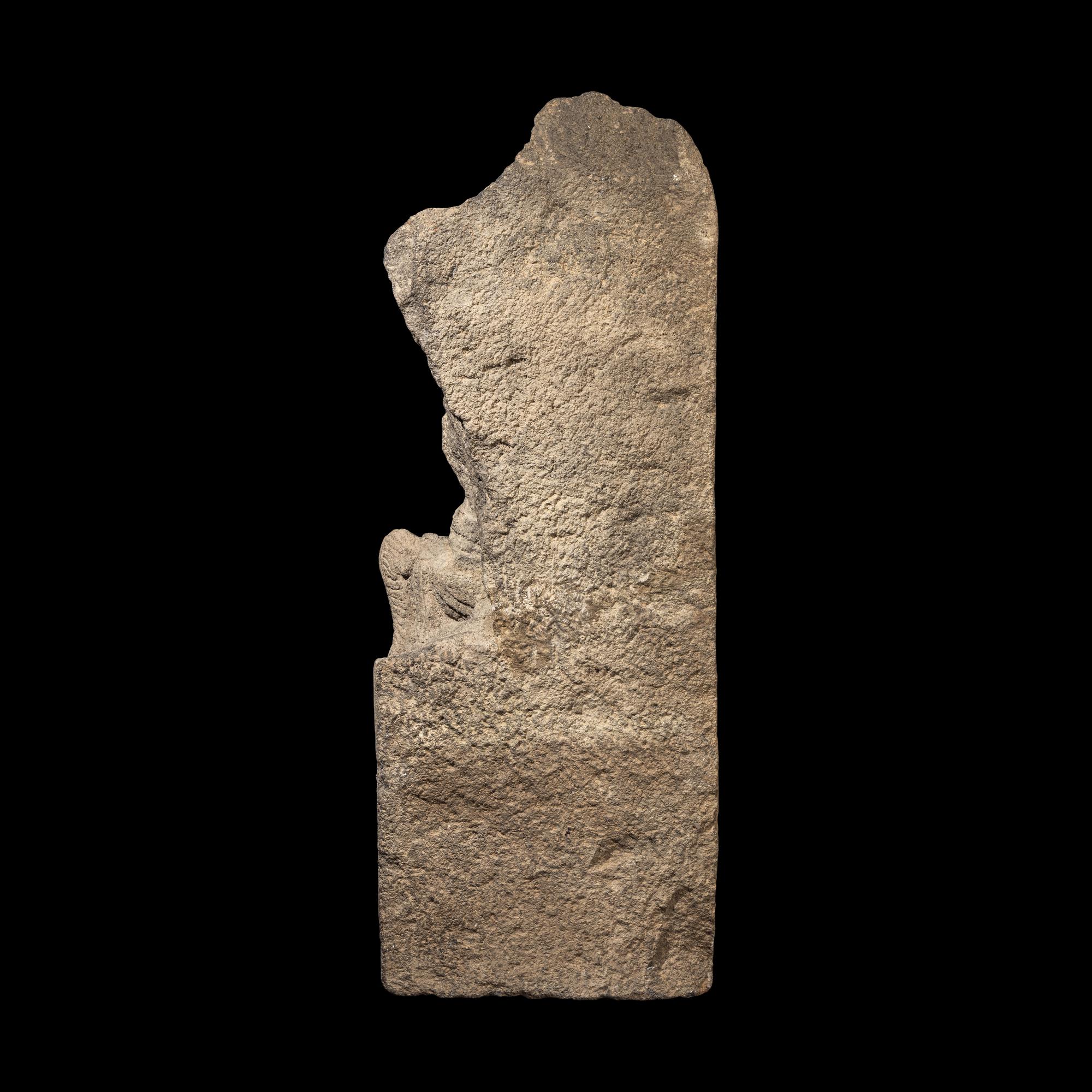 An Indonesia Figure of Kubera, Central Java, 9th Century 九世紀 爪窪石雕毗罗坐像