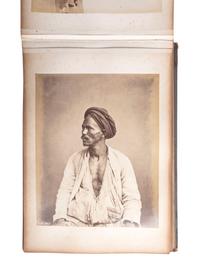 [EARLY PHOTOGRAPHY]. Album containing photographs of Egypt, Italy, and Brussels, incl. images by Félix BONFILS and Hippolyte ARNOUX.