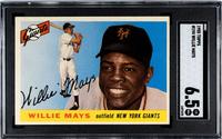 A 1955 Topps Willie Mays Baseball Card No. 194 (SGC 6.5 EX/NM+)