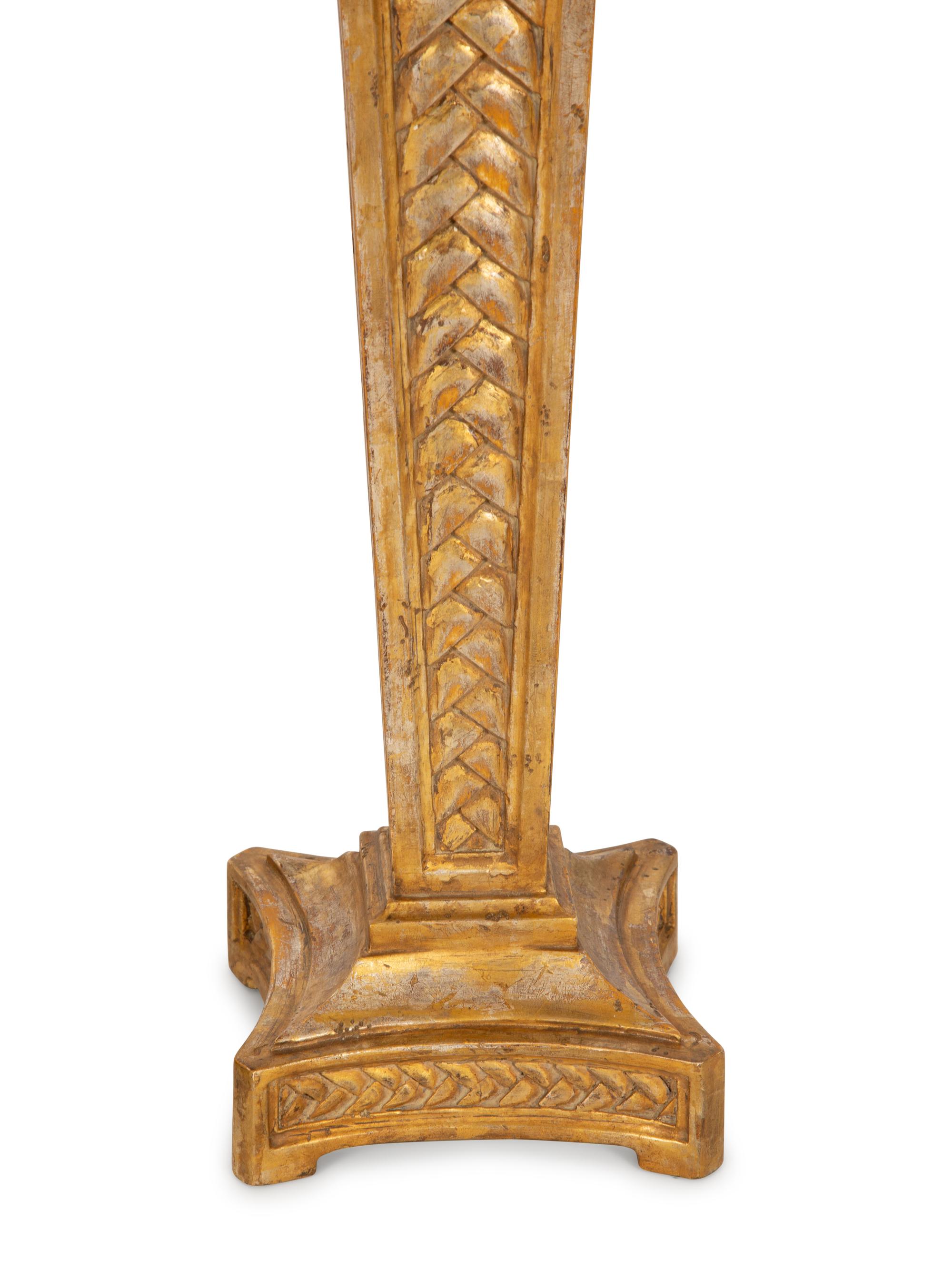 A Pair of Giltwood Table Lamps