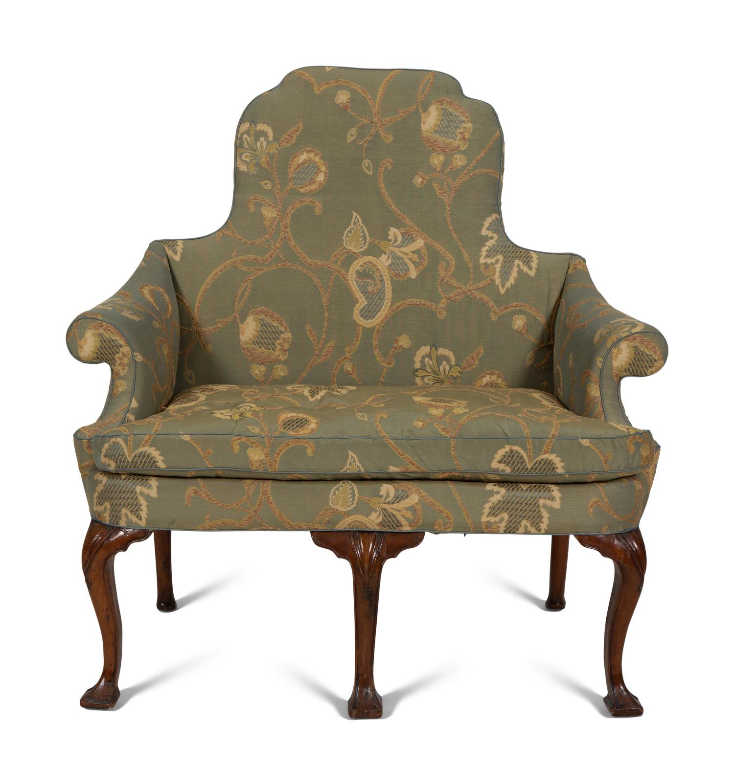 A George II Walnut Diminutive Settee