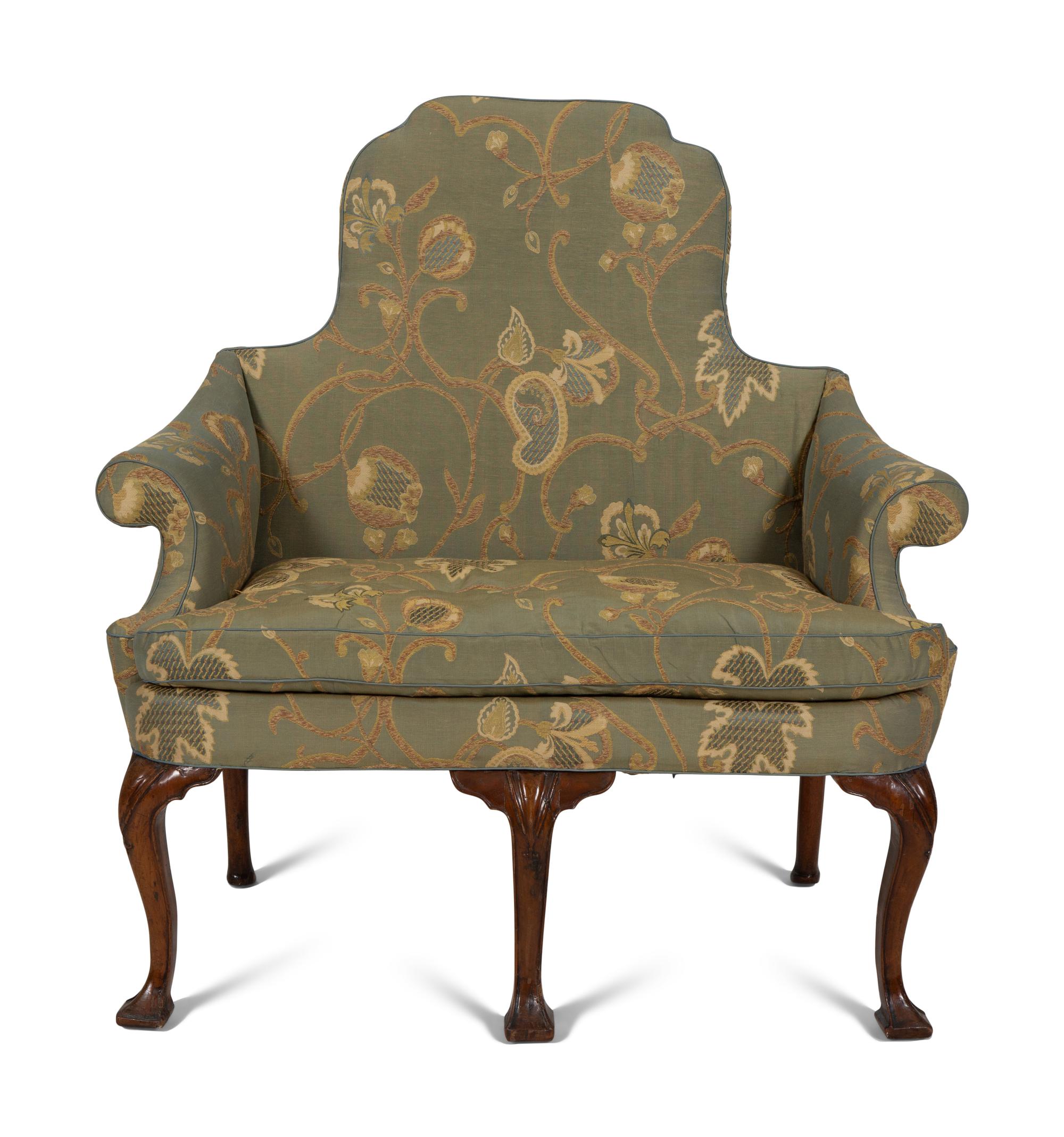 A George II Walnut Diminutive Settee