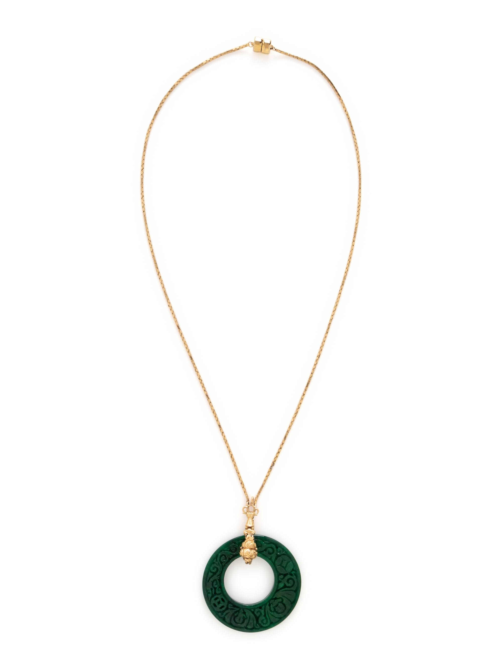 JADE PENDANT ON CHAIN