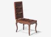 A Louis XV Provincial Fruitwood Metamorphic Foot Rest and Library Steps