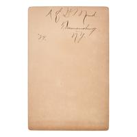 [African-Americana] DeMond, Rev. Abraham Lincoln. Inscribed Cabinet Card