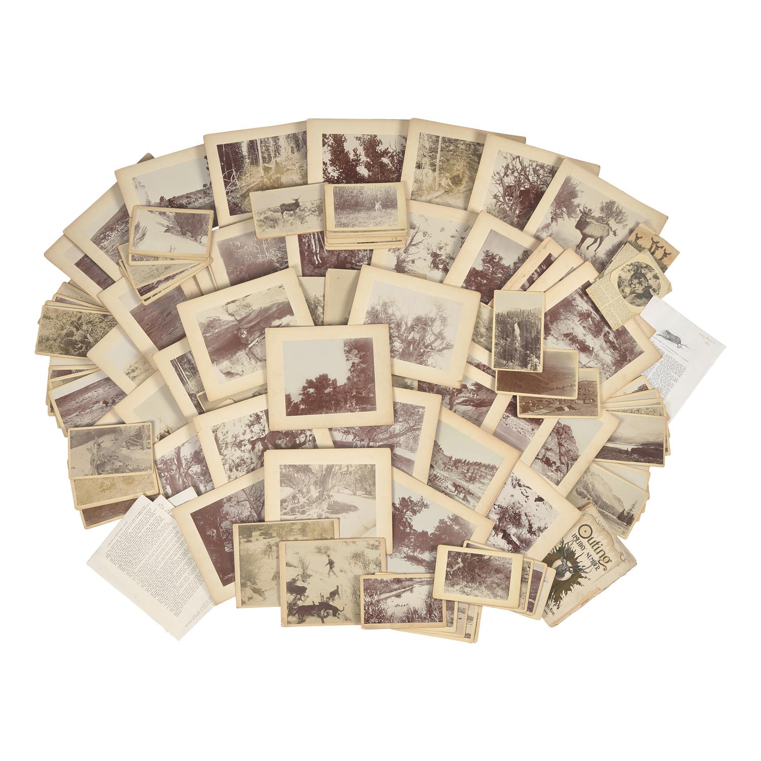 [Americana] Wallihan, Allen, G. Collection of 92 Original Photographs, including Examples Published in "Camera Shots at Big Game."