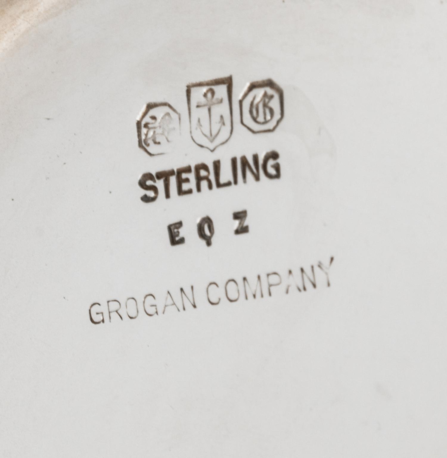An American Silver Seven-Piece Tea and Coffee Service, Gorham Mfg. Co., Providence, RI, 1914, comprising a water kettle on stand, a tea