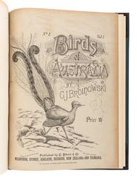 BROINOWSKI, Gracius Joseph (1837-1913). The Birds of Australia . Melbourne, Sydney, Adelaide, Brisbane, New Zealand and Tasmania: S.T. Leigh & Co. for Charles Stuart & Co., 1890-1891.