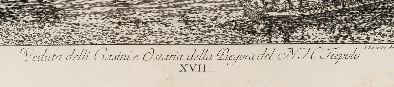 Veduta delli Casini e Ostaria della Piegora del NH Tiepolo 19th century impression