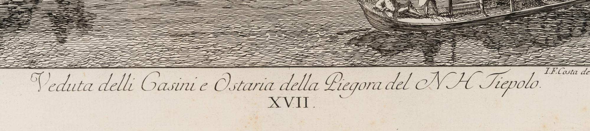 Veduta delli Casini e Ostaria della Piegora del NH Tiepolo 19th century impression