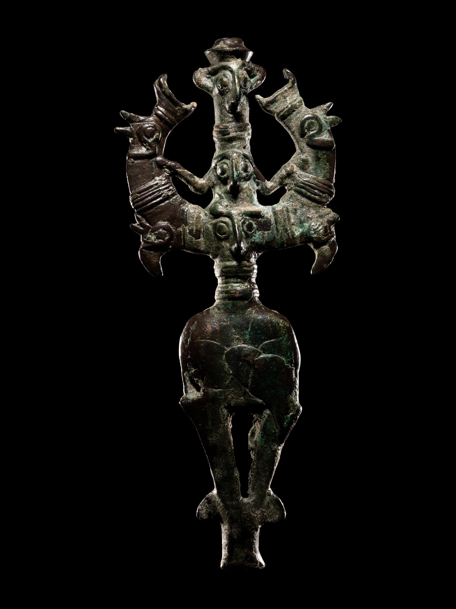 A Luristan Bronze Master of the Animals Finial