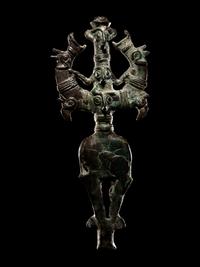 A Luristan Bronze Master of the Animals Finial