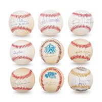 A Collection of Los Angeles Dodgers Signed Autograph Baseballs