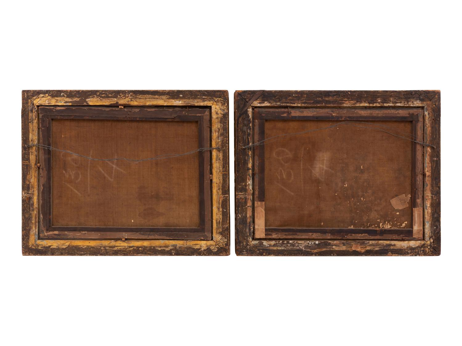 A Pair of Italian Gouache Paintings of the Roman Forum and Colosseum