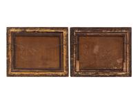 A Pair of Italian Gouache Paintings of the Roman Forum and Colosseum