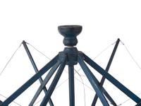 A Blue Painted Collapsible Yarn Winder