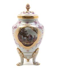 A Meissen Porcelain Potpourri, Height 8 inches.