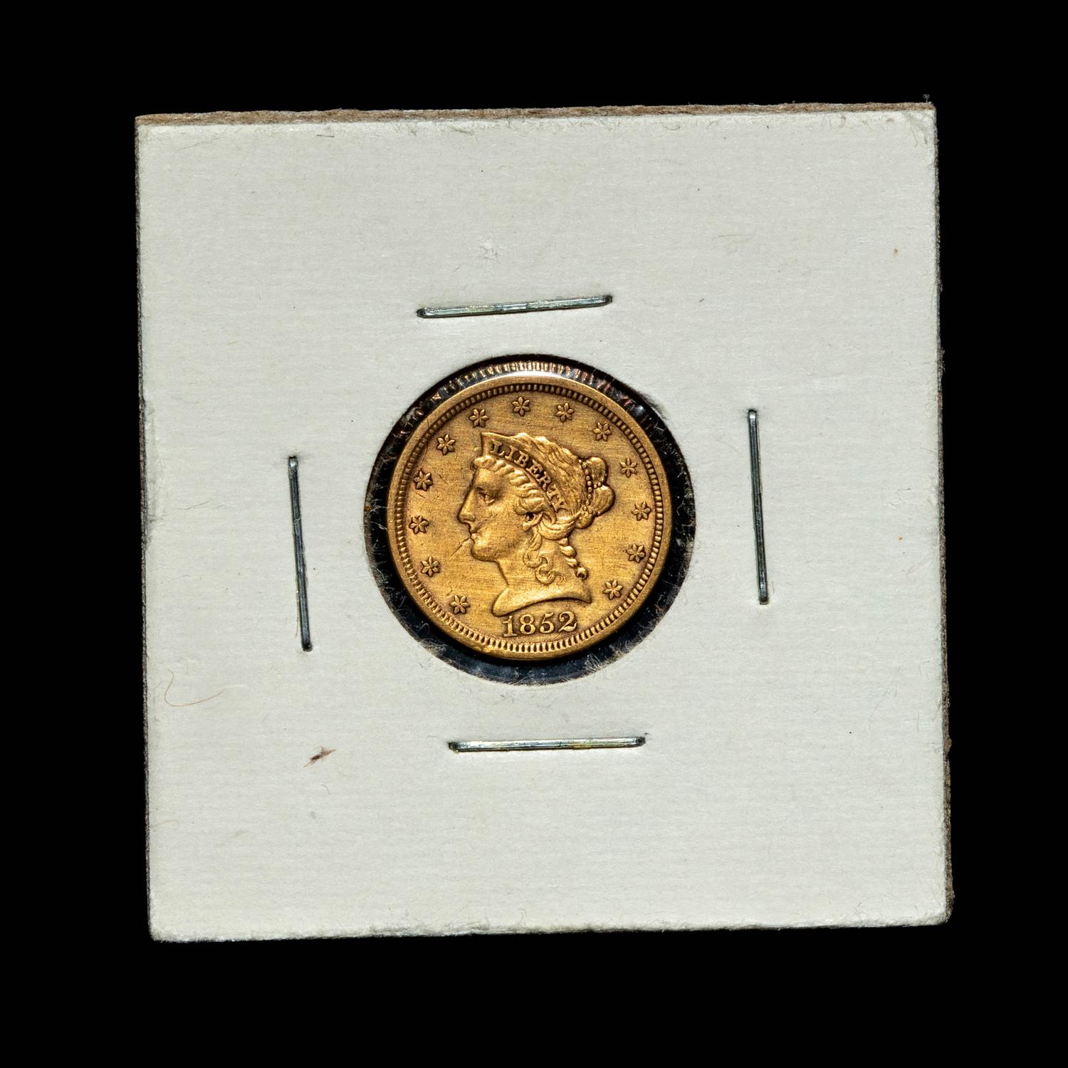 A United States 1852 Liberty Head $2.50 Coin