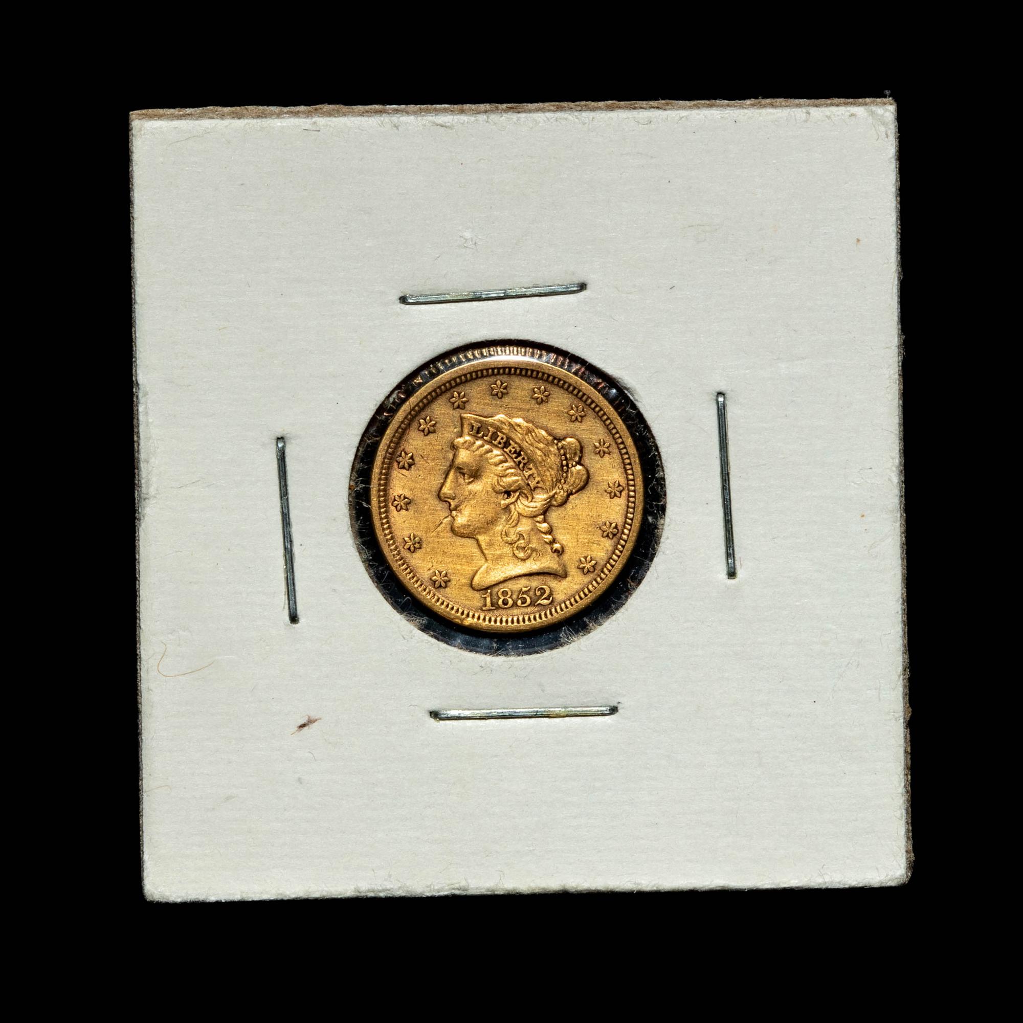 A United States 1852 Liberty Head $2.50 Coin
