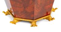 An Empire Style Gilt Bronze Mounted Mahogany Jardiniere Height 13 x width 19 3/4 inches. — 19TH CENTURY