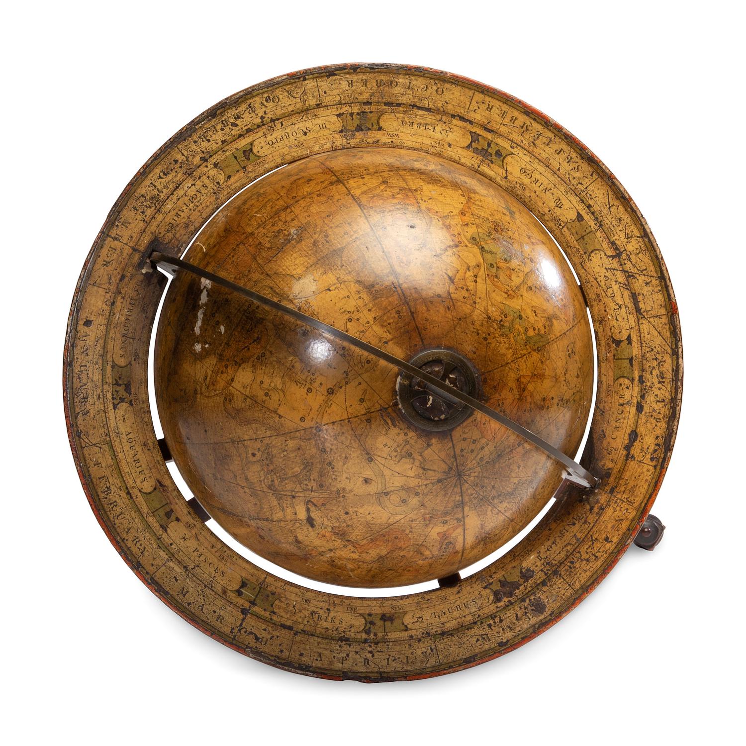 A Pair of Late Regency Cary’s 11-Inch New Terrestrial and Celestial Globes