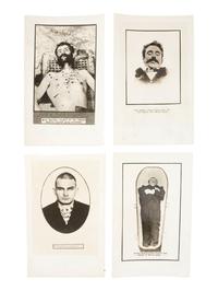 Western Outlaws in Death A group of 11 silver gelatin photographs of deceased outlaws Elmer McCurdy, Isaac Black, and Charlie Pitts, with credit for the N.H. Rose Collection.