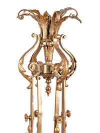 A Louis XV Style Gilt Bronze Sixteen-Light Chandelier