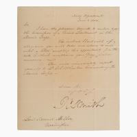 [U.S. Navy]. A near-complete collection of autographs from Secretaries of the United States Navy, 1798-1947.
