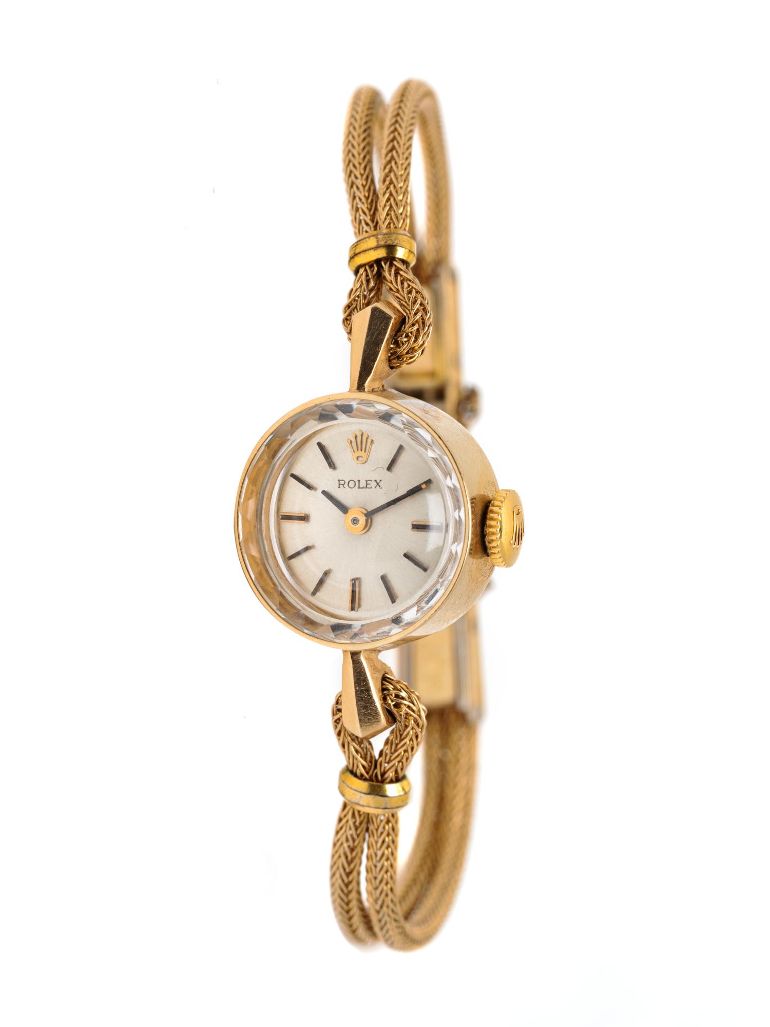 ROLEX, 14K YELLOW GOLD AND GOLD-FILLED WATCH