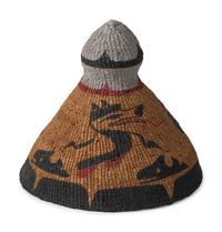 Painted Basketry Hat
