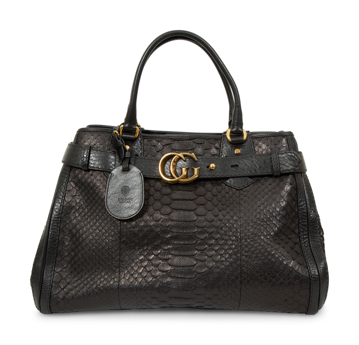 Gucci Python Running Tote with GG Hardware