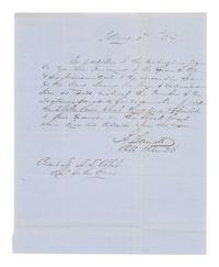 GARNETT, Robert S. (1819-1861), Confederate brigadier. Autograph letter signed ("R. Garnett Capt"), to Officer of the Day Henry L. Abbott, addressed in his hand on verso. N.p., date illegible.