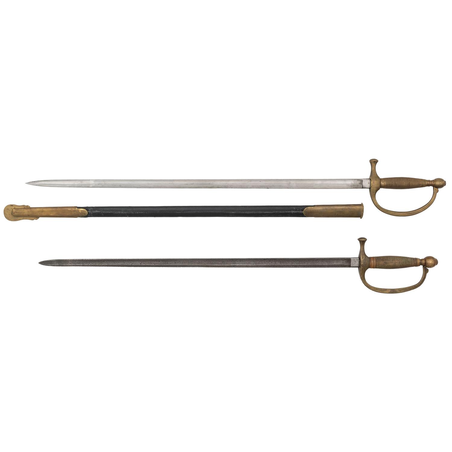 Lot of Two US Model 1840 Musician's Swords