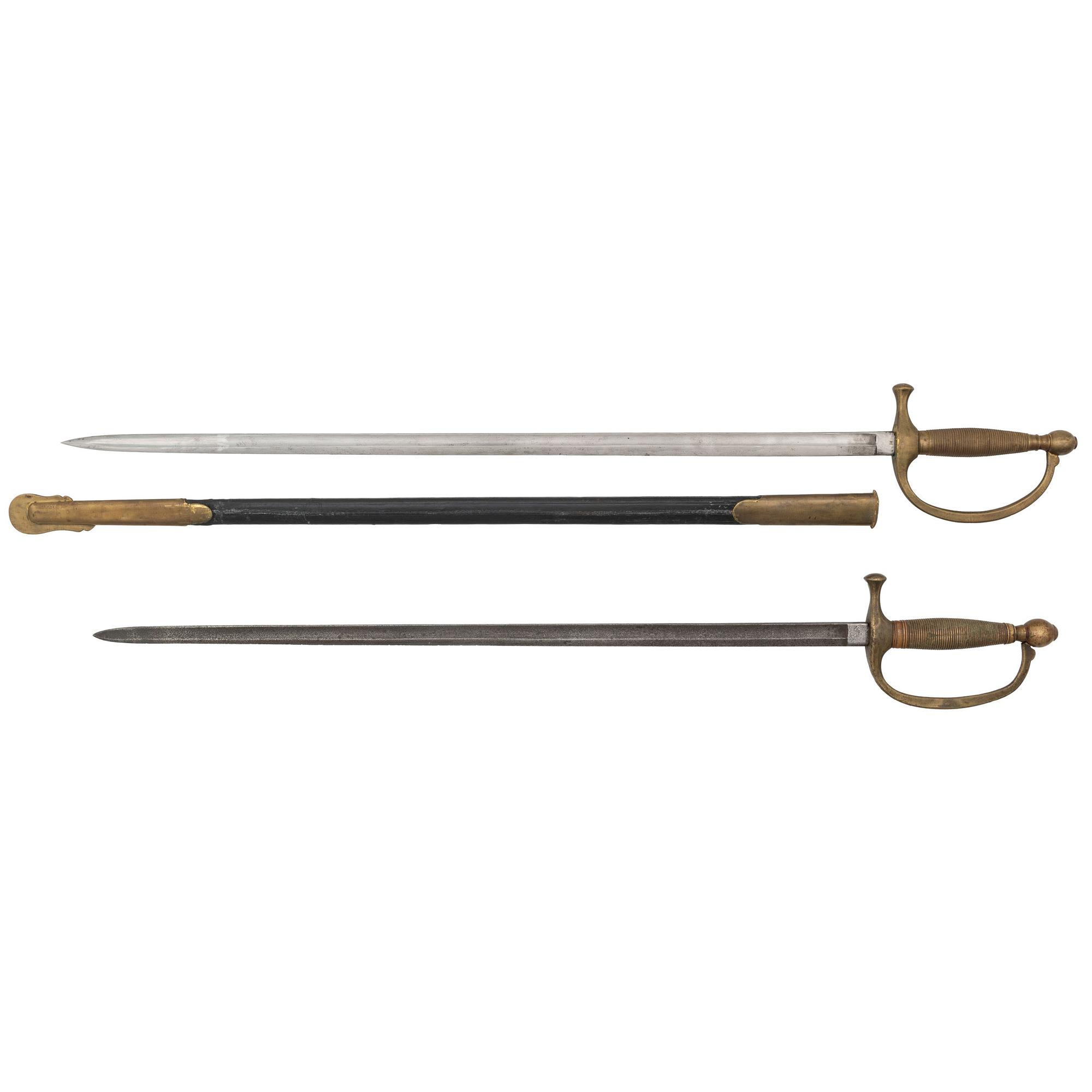 Lot of Two US Model 1840 Musician's Swords