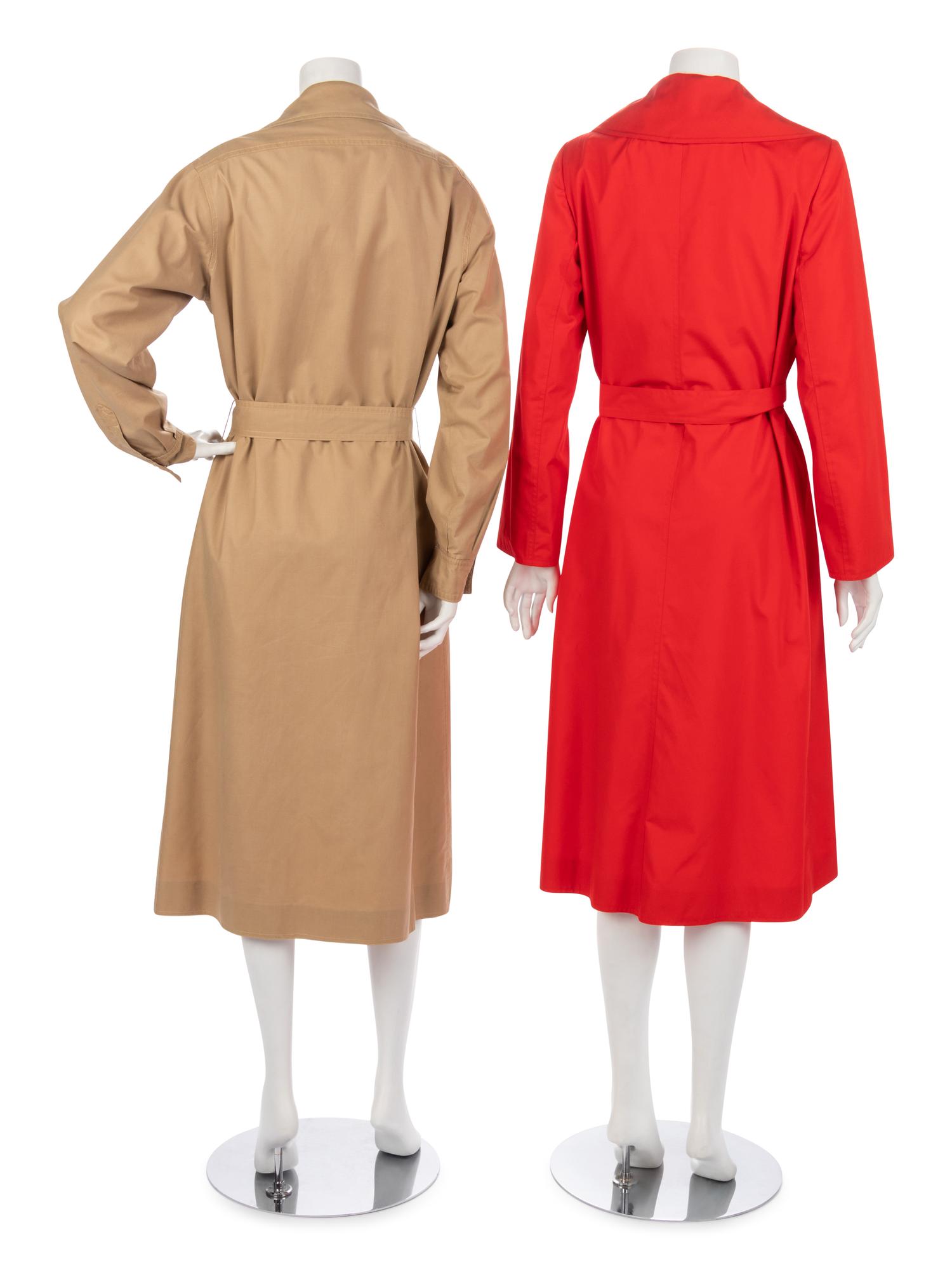 Four Halston Long Jackets, 1970-1980s